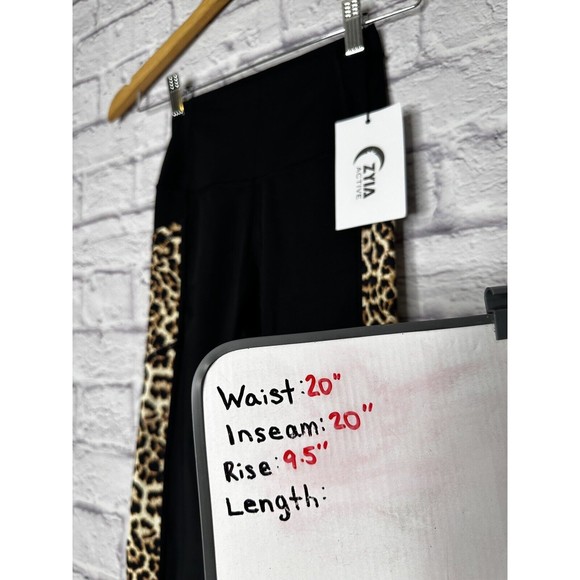 ZYIA Leopard Pocket Brilliant Hi-Rise Capri Leggings‎ Women’s Size 0 NEW - Picture 8 of 8